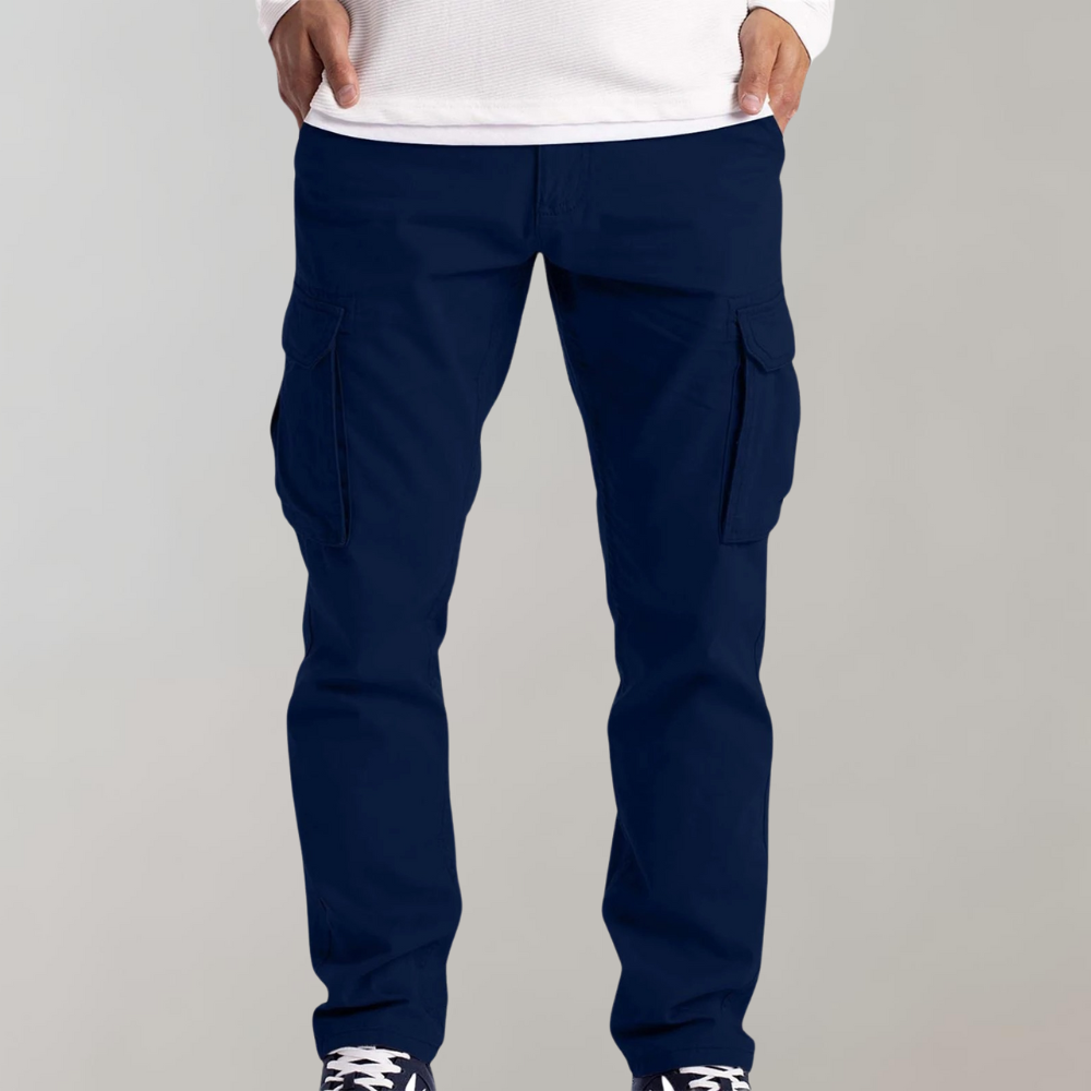 Versatile casual men's cargo pants, offering comfort for utility, outdoor, and everyday fashion.