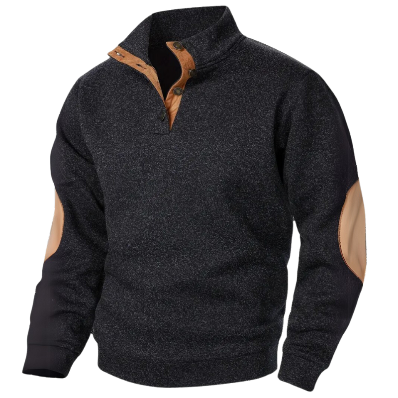 Men's comfortable warm winter sweater, Lars knit crew neck long sleeve jumper.