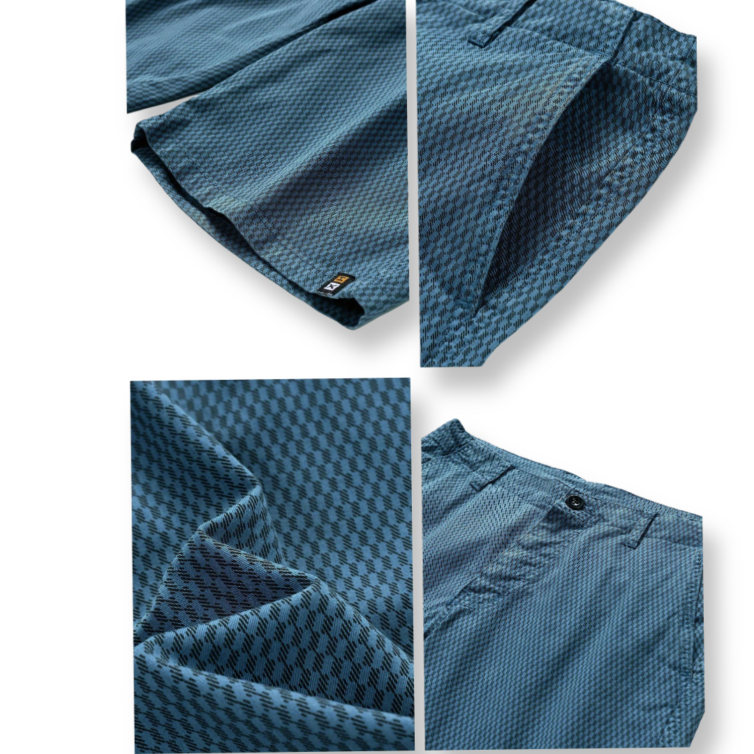 Relaxed fit men's shorts with an adjustable waist for ultimate comfort in warm summer weather.