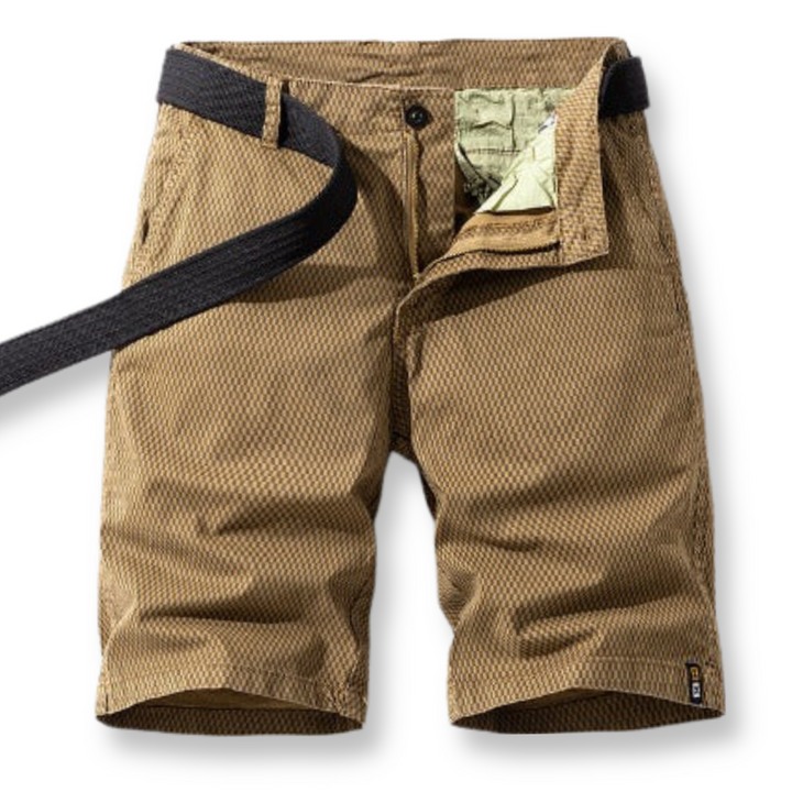 Stylish men's comfy shorts with adjustable waist, great for summer casual and everyday wear.