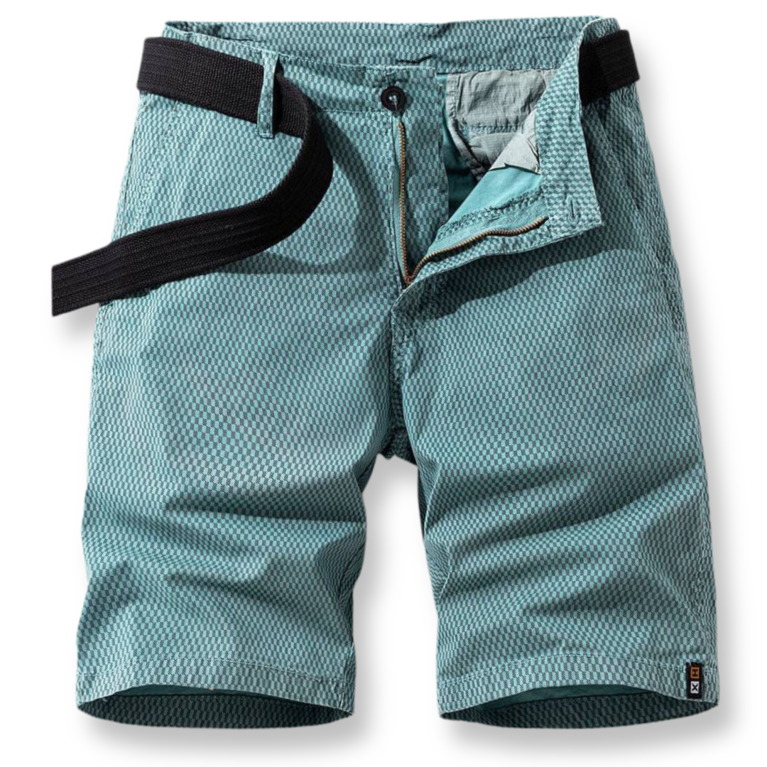 Men's outdoor summer shorts with adjustable waist, designed for comfort during casual and beach outings.