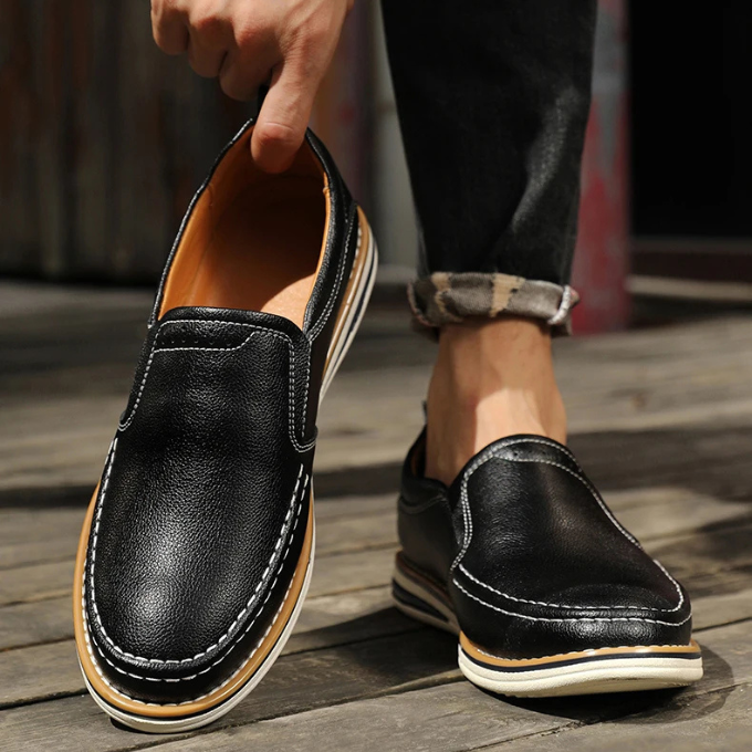 Classic men's Cooper Mocs loafers, offering timeless slip-on comfort & versatile style for men's fashion.