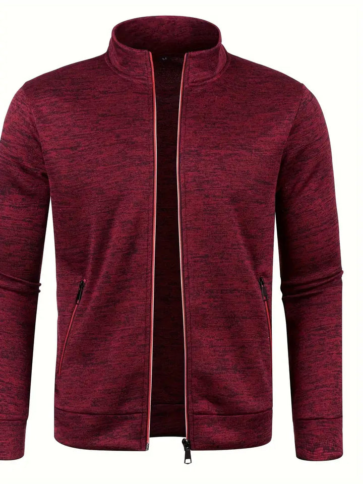 Men's versatile outerwear, a Core sleeveless jacket with front zip, ideal for casual fashion.