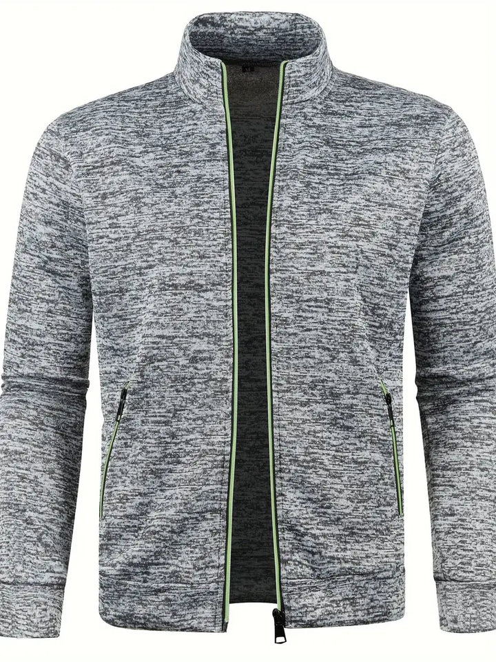 Men's casual outerwear vest, Core design with front zip, ideal for versatile layering.
