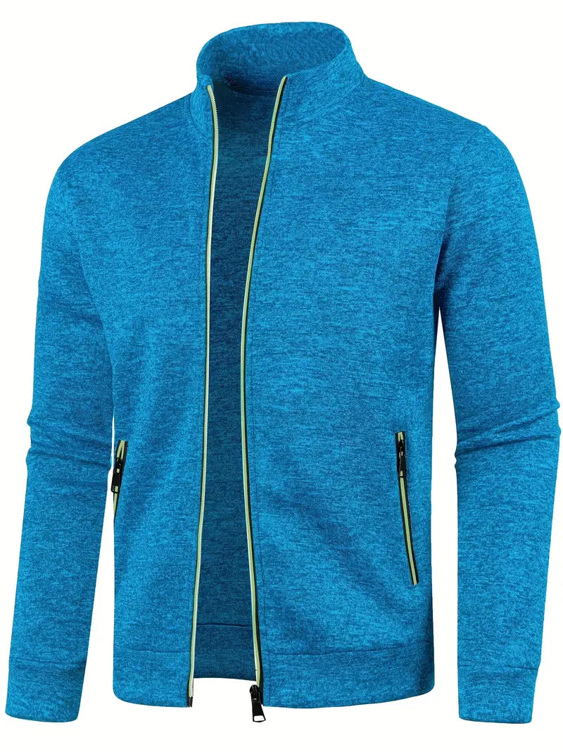 Everyday men's Core Vest, comfortable zip-up design with a stand collar, perfect for layering.