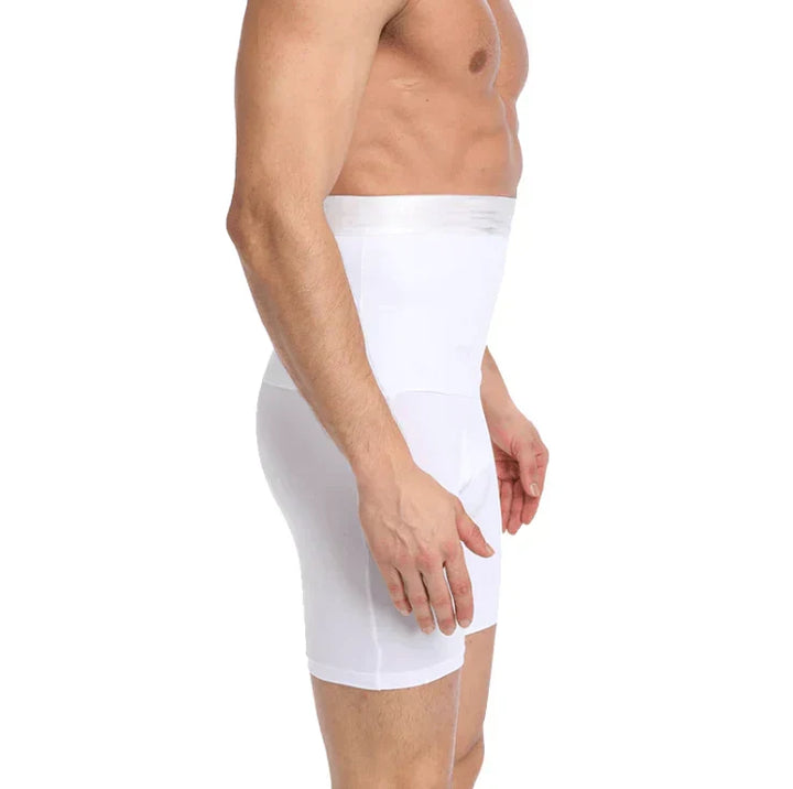 Seamless men's compression shorts, providing gentle shaping & ultimate comfort for all activities.