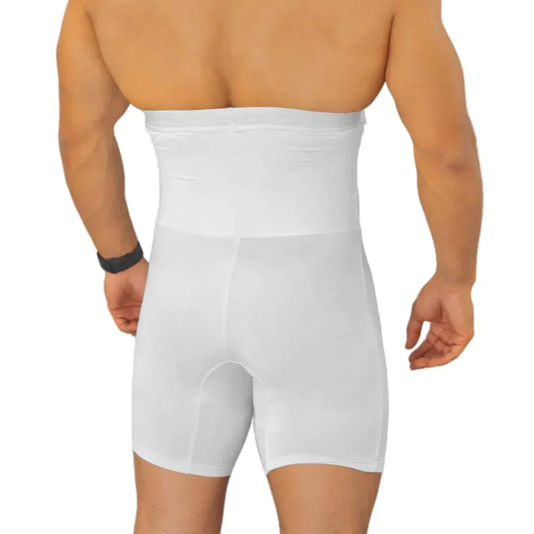 Black men's CoreFlex compression shorts, ideal for fitness, support, and active lifestyles.