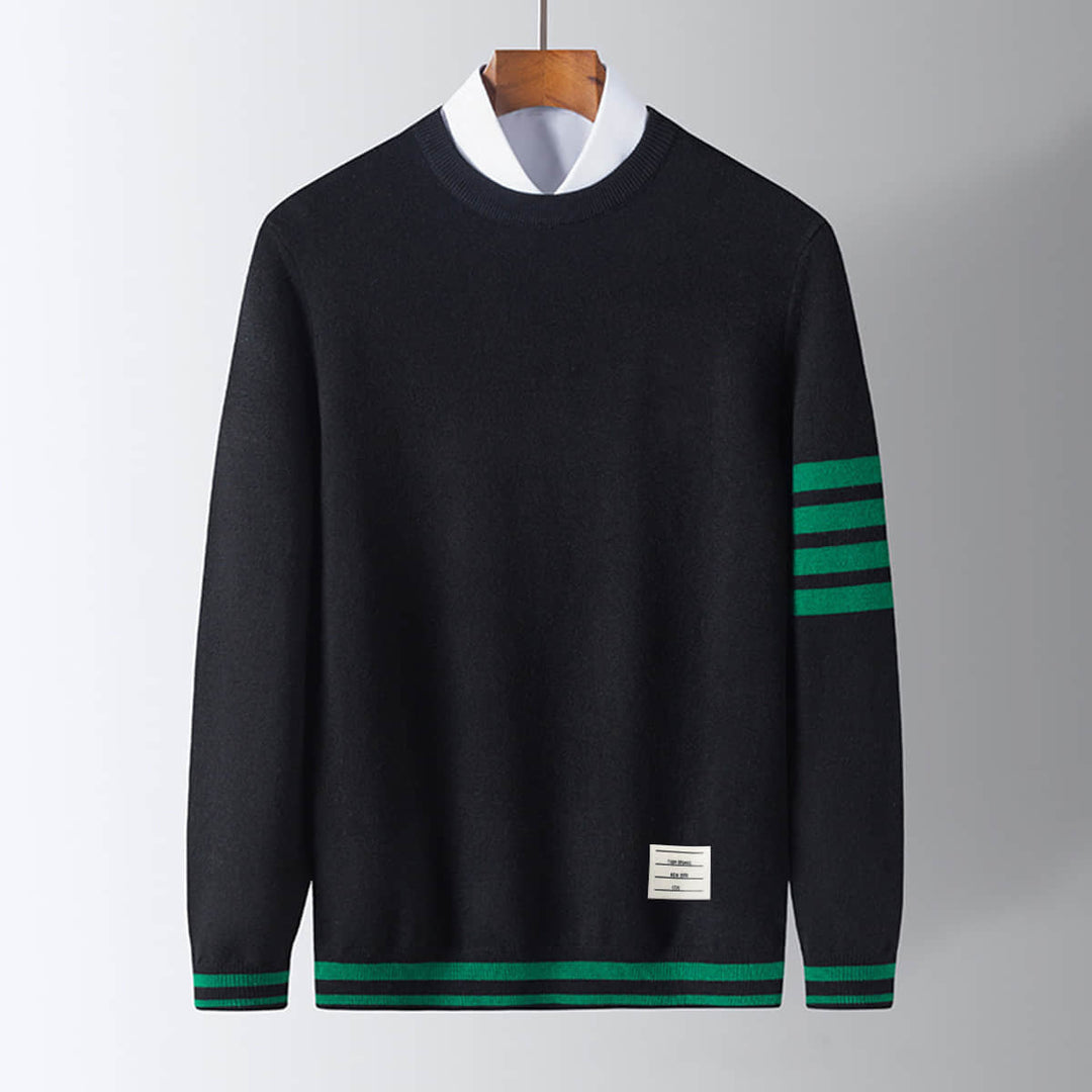 Men's Cozy Camden tailored fit pullover sweater in knit fabric, perfect for fall and winter comfort.