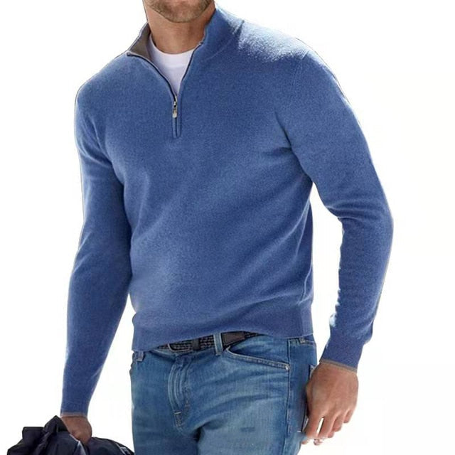 Versatile men's casual wear pullover sweater, great for everyday fashion & layering.