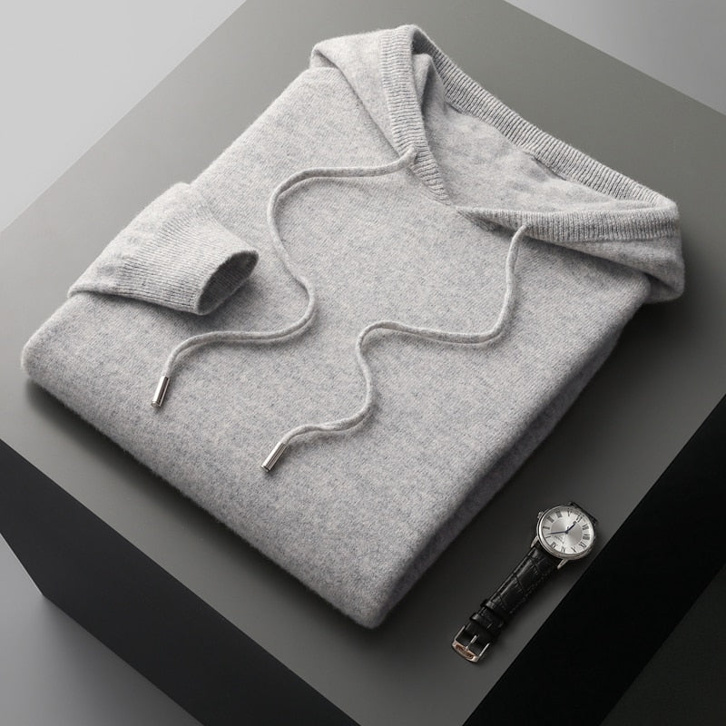 Stylish men's relaxed fit pullover hoodie, offering cozy comfort and warmth for modern men's fashion apparel.