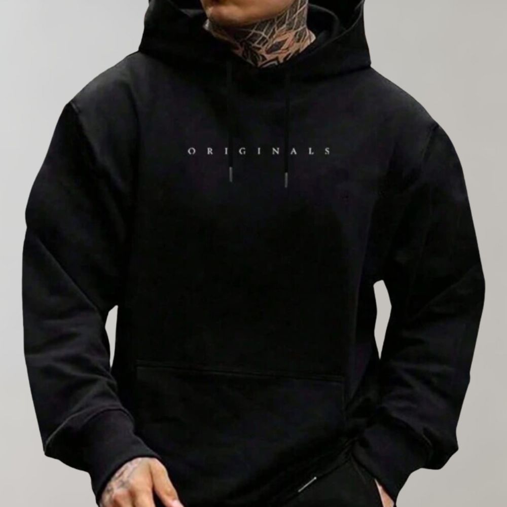 Men's cozy everyday pullover hoodie in a relaxed fit, perfect for casual wear and loungewear.