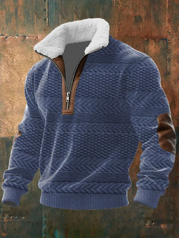 Men's comfortable full-zip sweater, soft & warm. Essential fall/winter outerwear for stylish casual looks.