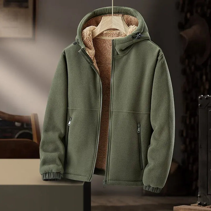 Men's cozy and warm hooded winter jacket, ideal everyday outerwear with a stylish design.