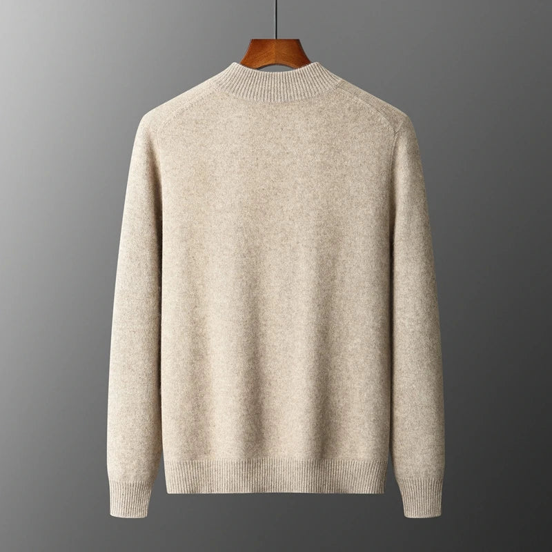Soft knit men's cardigan sweater, offering cozy warmth and comfortable style, perfect for winter fashion.