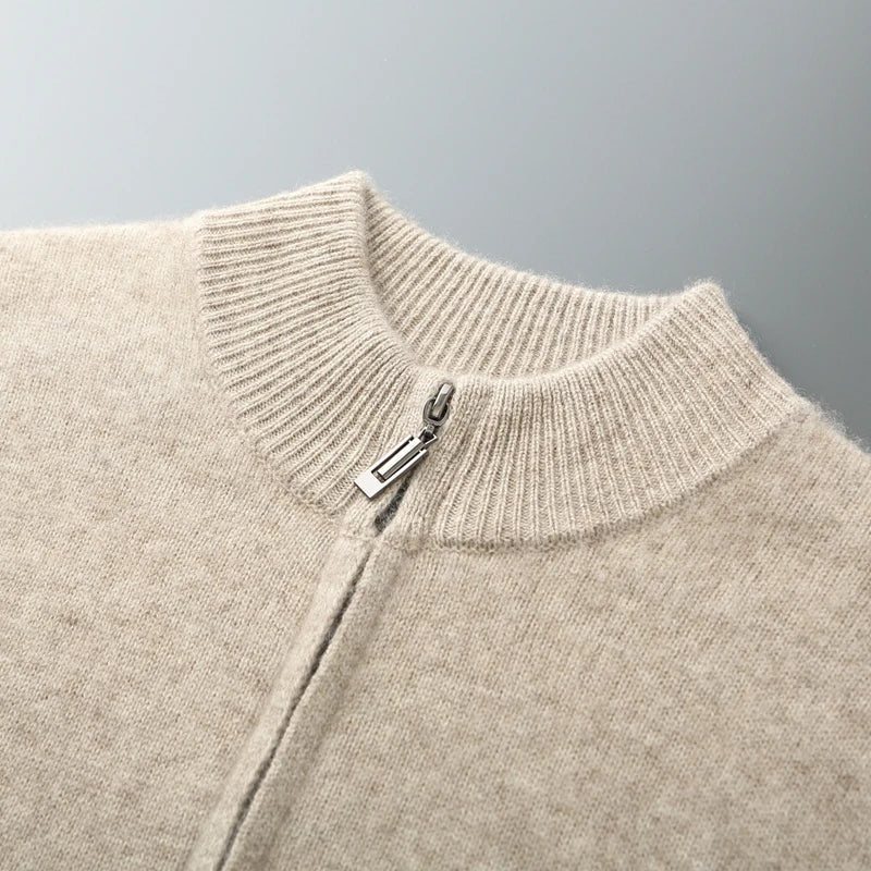 Stylish men's button-front knit cardigan, a cozy sweater and soft outerwear for comfortable casual style.