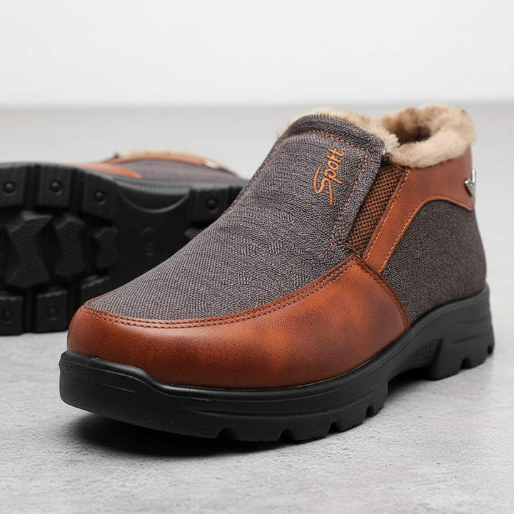 Men's casual slip-on shoes, Frank, with luxurious soft lining, perfect for winter fashion