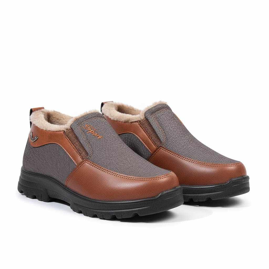 Frank men's comfortable slip-on shoes, ideal for everyday wear, with cozy inner padding
