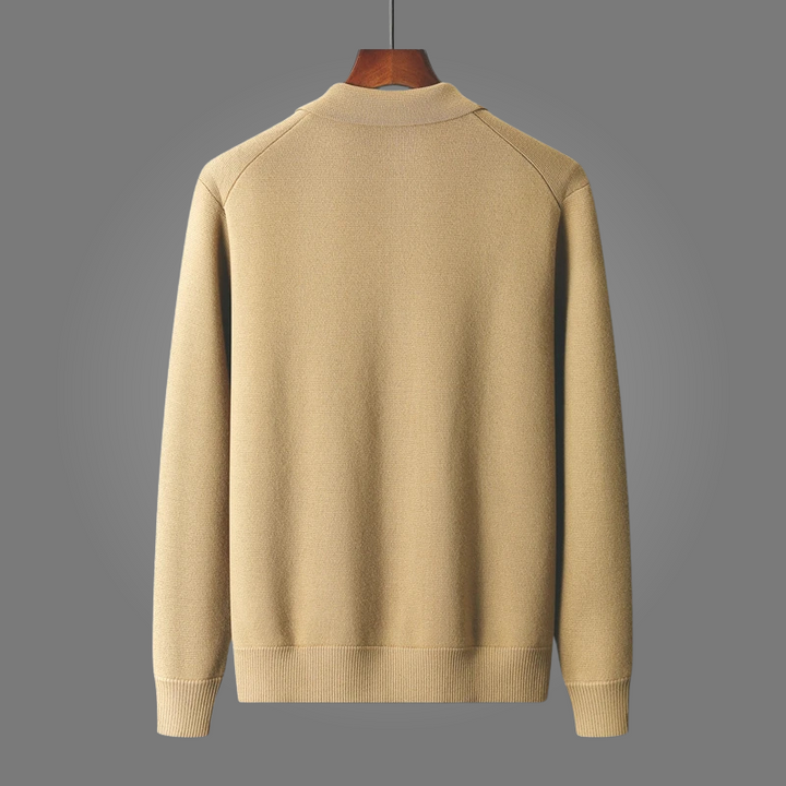 Comfortable men's Rama long-sleeve cardigan sweater, soft knit for ultimate coziness, warmth & everyday wear.