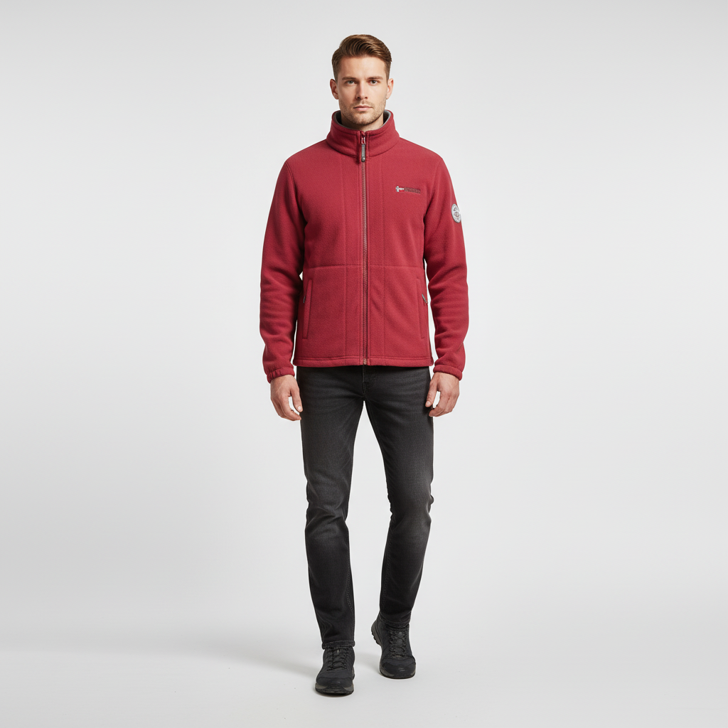 Men's Malte high-quality fleece jacket, comfortable zipper outerwear, winter essential