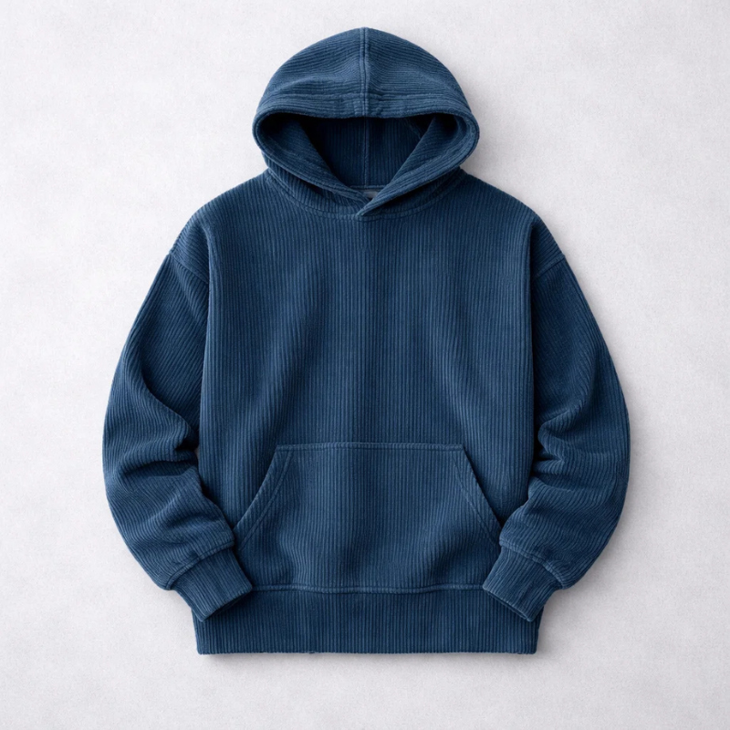 Comfortable men's winter hoodie featuring a warm pullover design and relaxed fit for cozy, everyday casual style.