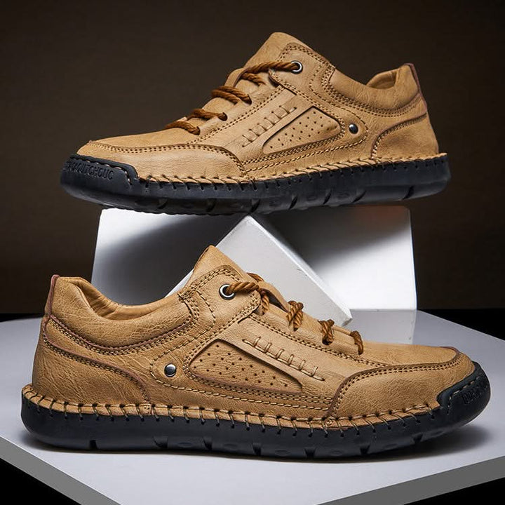 Khaki Men's Crosswind durable hiking shoes, ideal for trail walking & rugged outdoor adventures.