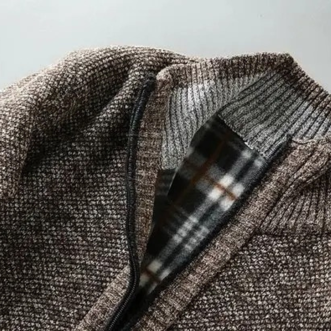 Everyday men's fleece jacket, Cumberland style for fall/winter comfort & fashion.