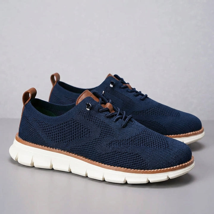 Lightweight men's Damon sneakers in grey, featuring breathable mesh for comfort, perfect for daily wear.