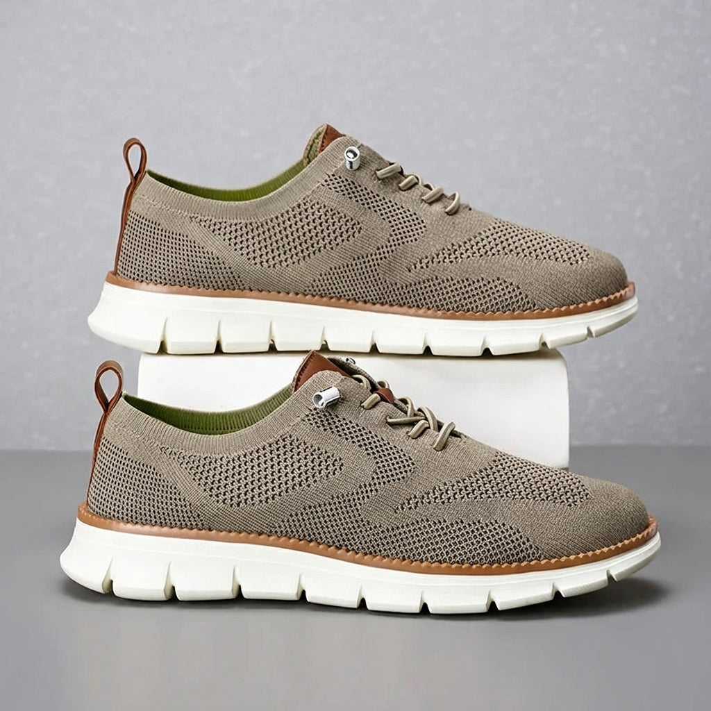 Men's Damon casual sneakers, white with dark accents, suitable for urban style and everyday walking.