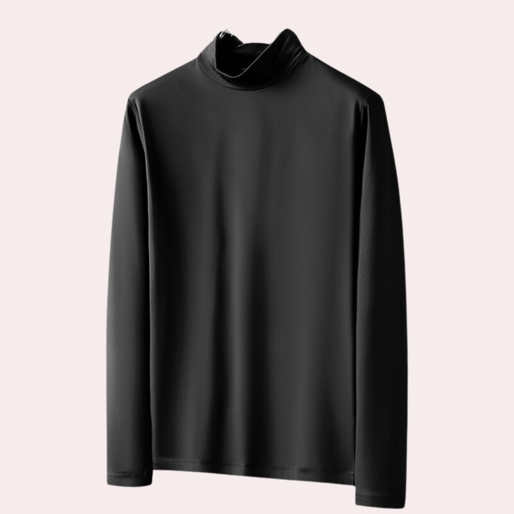 Versatile men's Dario long sleeve shirt, wrinkle-free polyester for everyday comfort & casual winter style.
