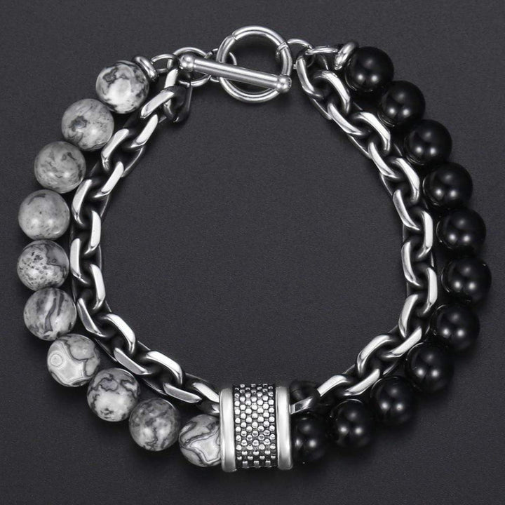 Darius men's jasper bracelet, a protective and stylish accessory with natural gemstones
