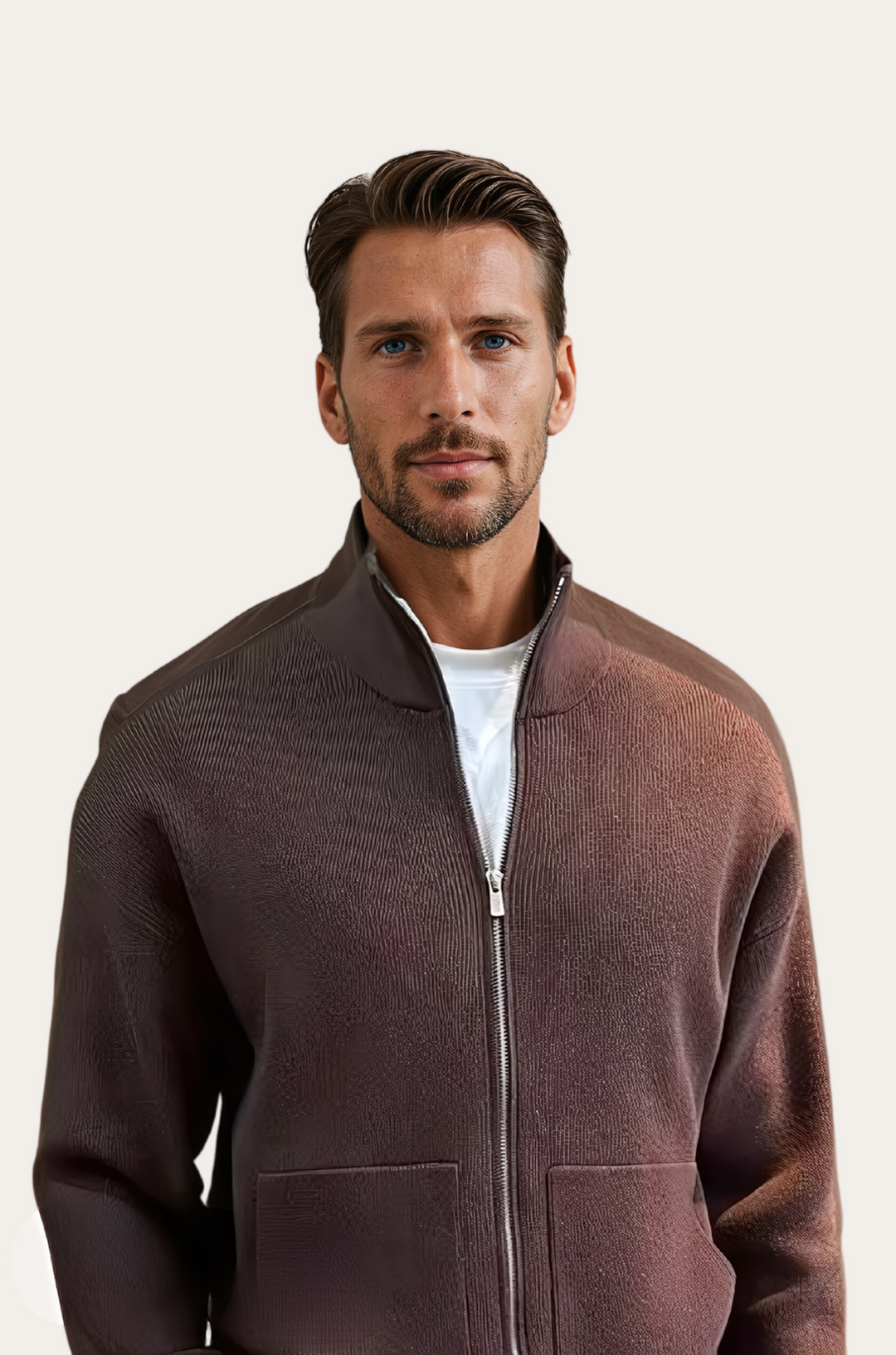 Dean men's versatile sweater, a comfortable round neck knitwear, perfect for timeless casual & winter fashion.