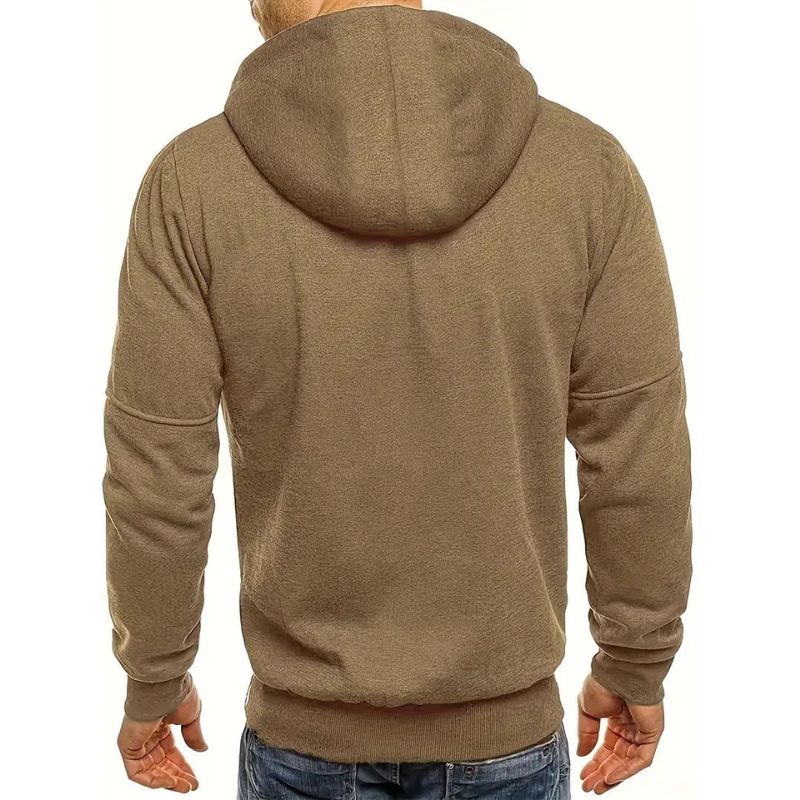 Back view of men's Dexter active vest, showing athletic fit & durable material. Lightweight outerwear for movement.