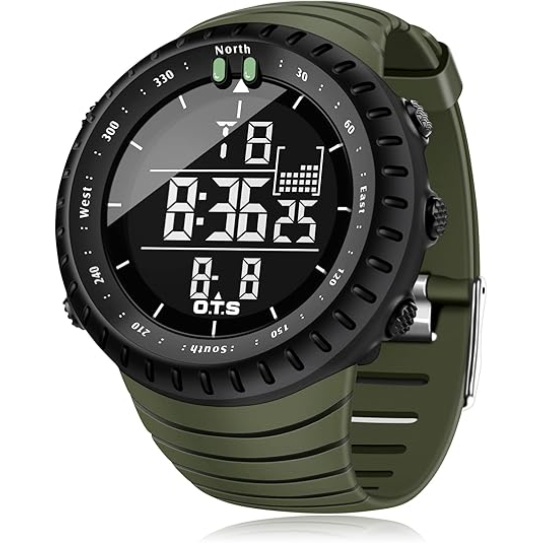 Durable men's digital watch, perfect for sports, fitness, and active lifestyles.
