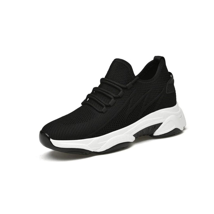 Men's discreet elevator sneakers. Black, white, or grey options for a stylish height boost.