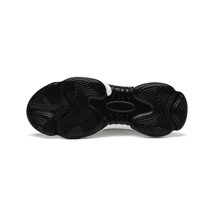 Grey dress sneakers for men. Discreet height-increasing design for a confident, polished look.