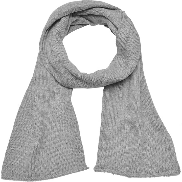 Warmest men's winter scarf, double layer knit acrylic for cold weather protection.