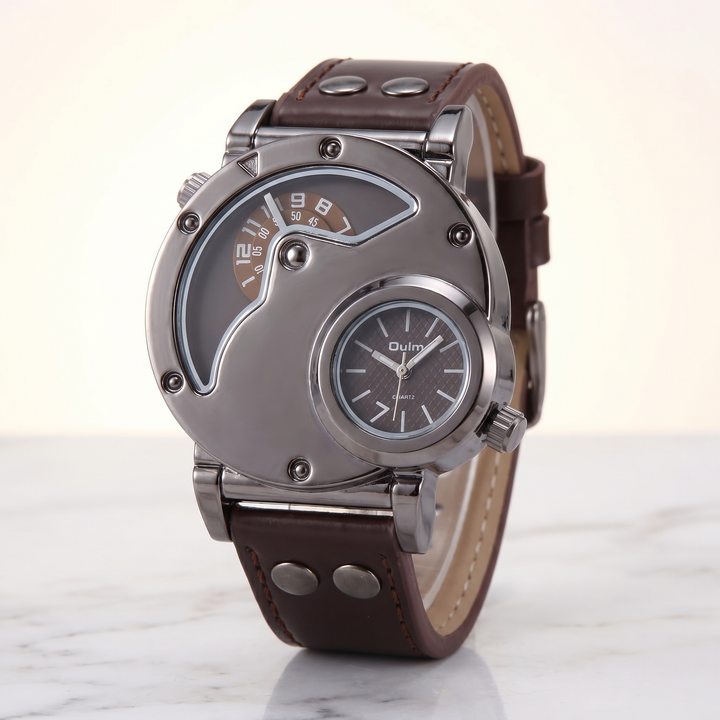 Keep track globally with this men's dual time sport watch, ideal for travelers and athletes.