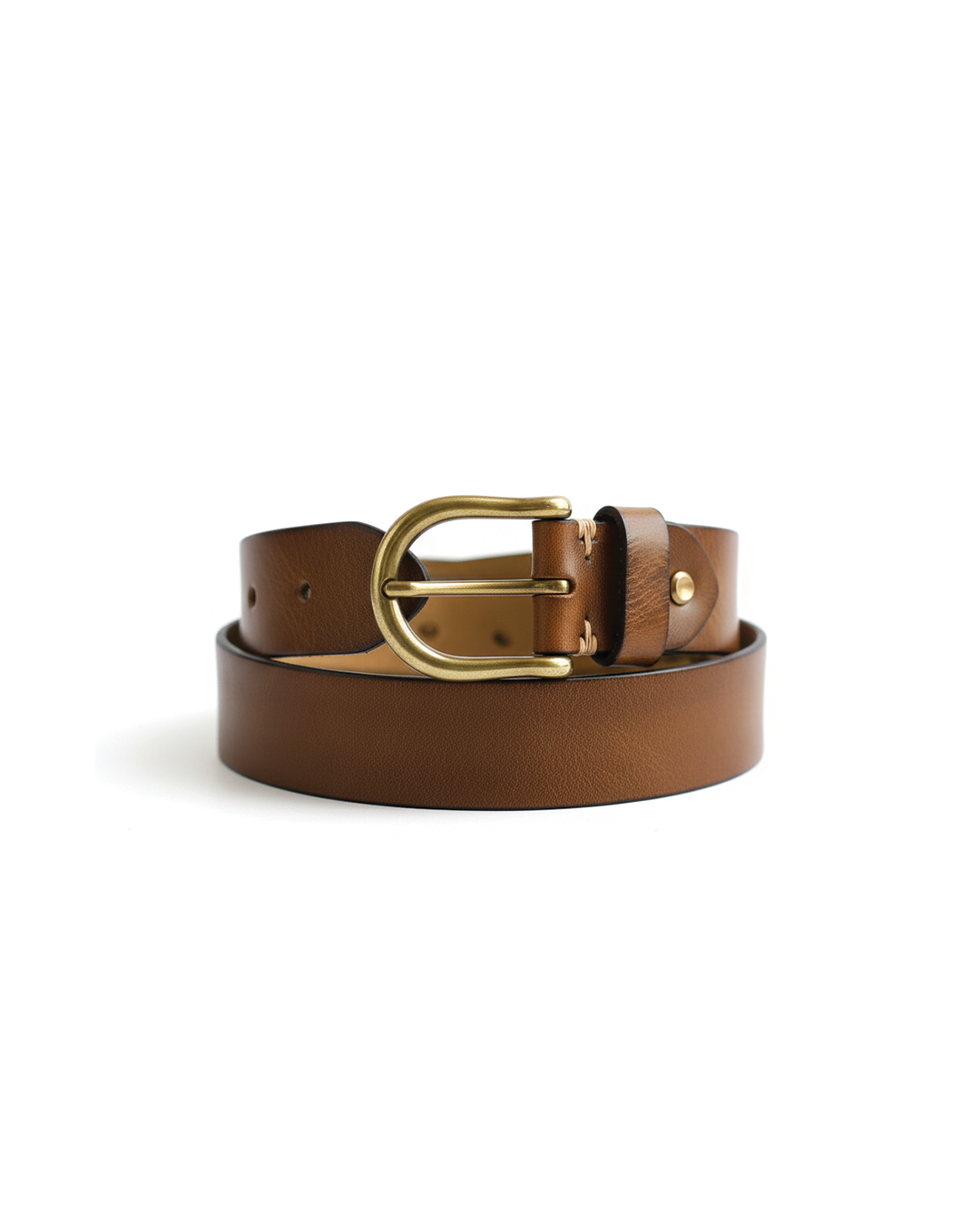 Men's durable 100% genuine cowhide leather belt, perfect for everyday classic style.