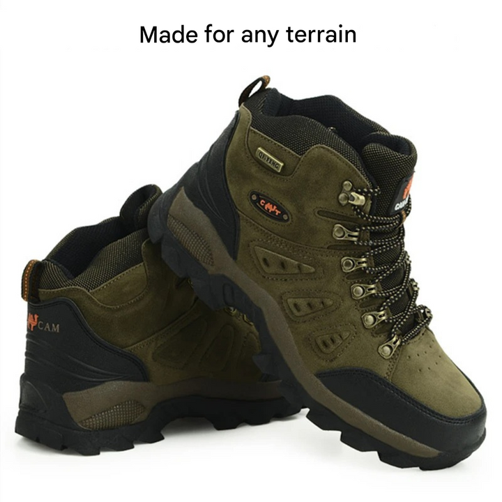 Durable men's all-weather walking shoes, featuring waterproof construction & superior grip for outdoor activities.