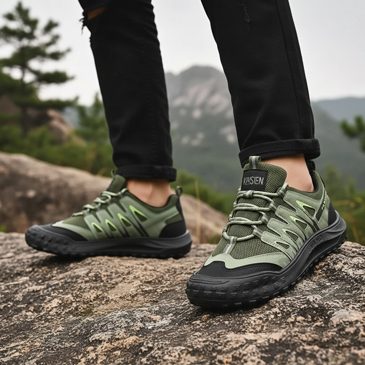 Men's durable Jared trail hiking shoes, all-terrain, non-slip, and breathable for outdoor adventures.
