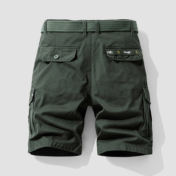 Comfortable gray men's cargo shorts, functional and tough, great for outdoor activities & casual outfits.