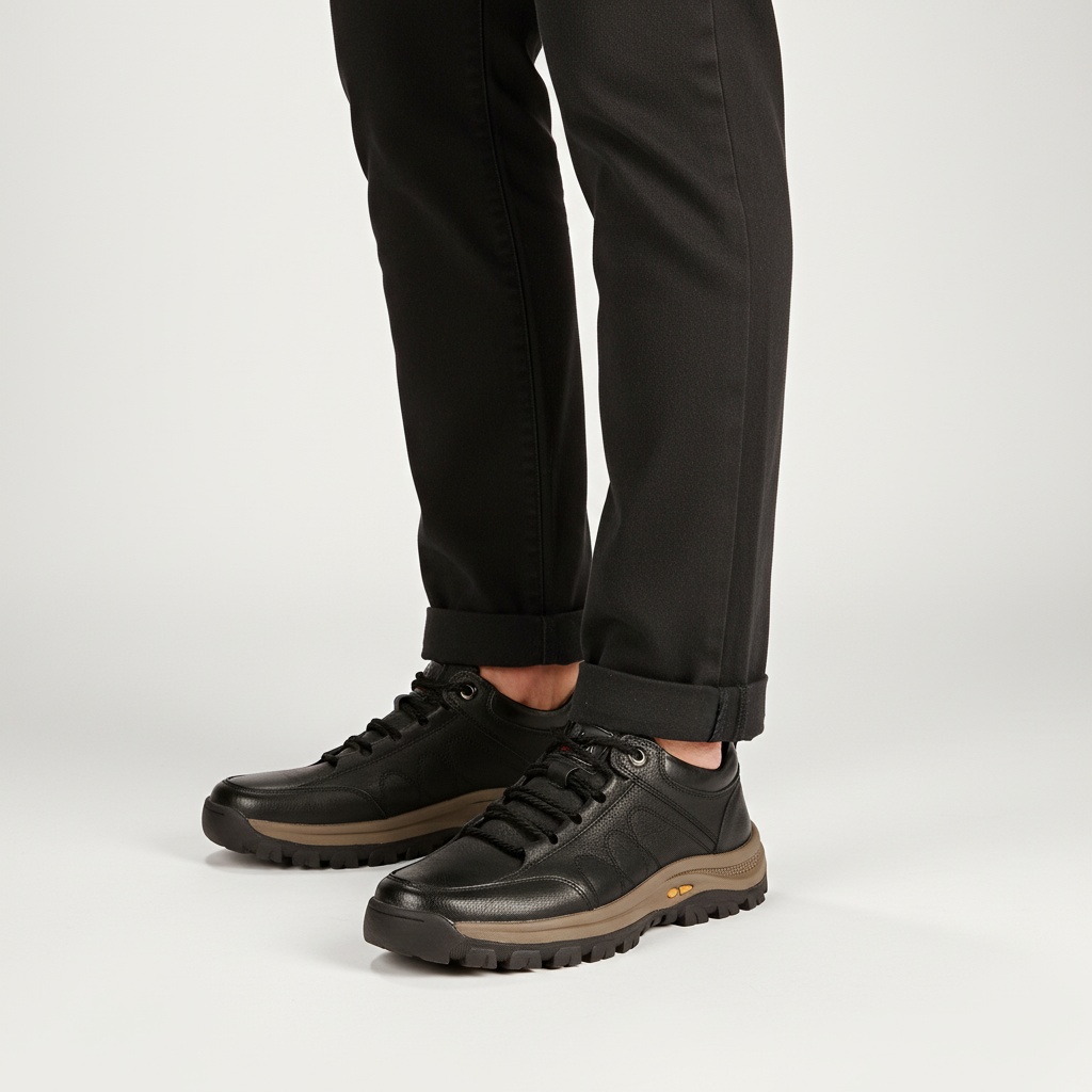 Men's leather outdoor shoes, perfect for hiking and all-weather adventures