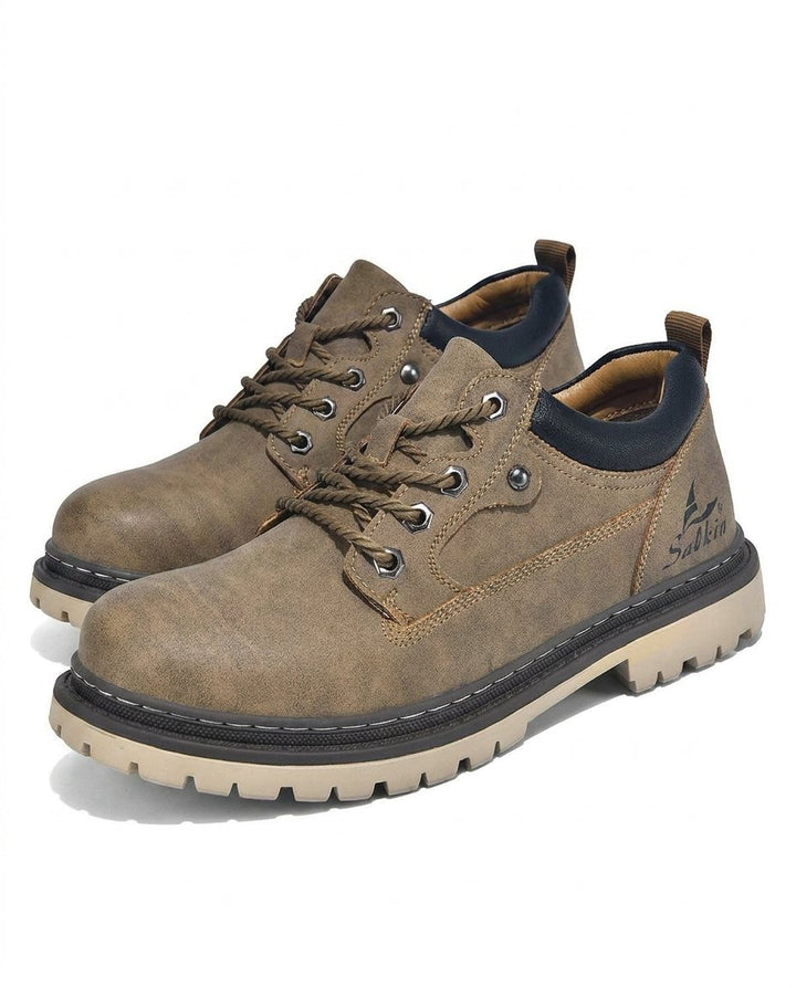 All-day comfort in men's durable leather work boots. Rugged footwear designed for demanding jobs & terrain.