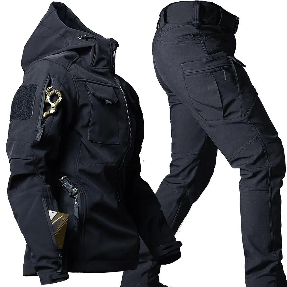 Men's activewear set for outdoor adventures. Durable & comfortable sportswear for hiking & camping.