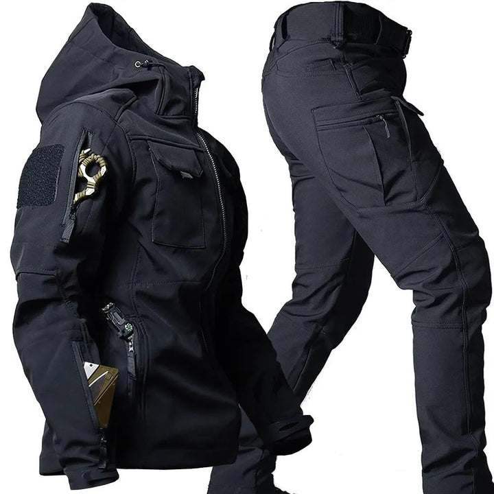 Men's activewear set for outdoor adventures. Durable & comfortable sportswear for hiking & camping.