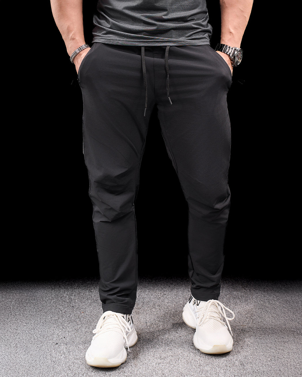 Ergonomic men's hiking pants. Stretch adventure bottoms for comfortable long-distance travel.