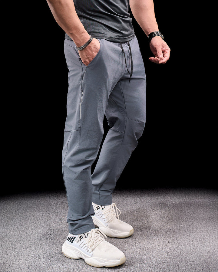 Versatile men's stretch activewear pants. Perfect for travel, hiking, and outdoor adventures.