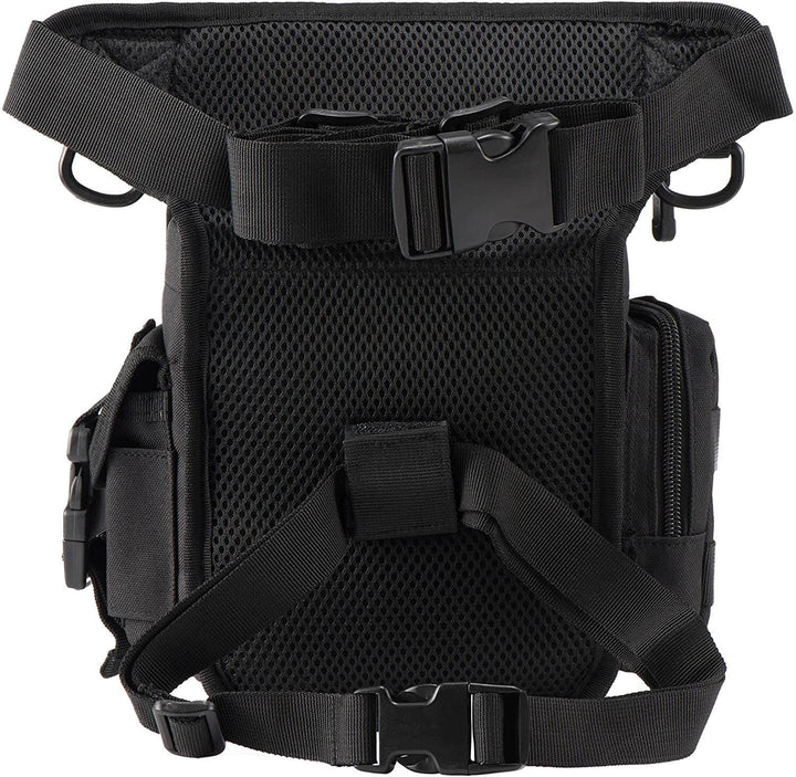 Practical men's travel bag, a durable tactical drop leg design perfect for active outdoor enthusiasts.