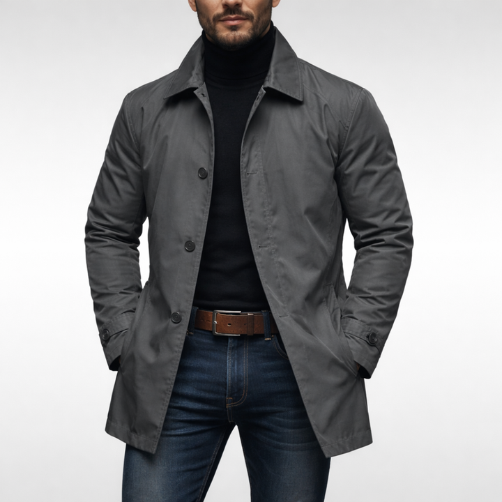 Men's durable weatherproof all-season coat. Insulated for warmth, perfect rain & wind protection.