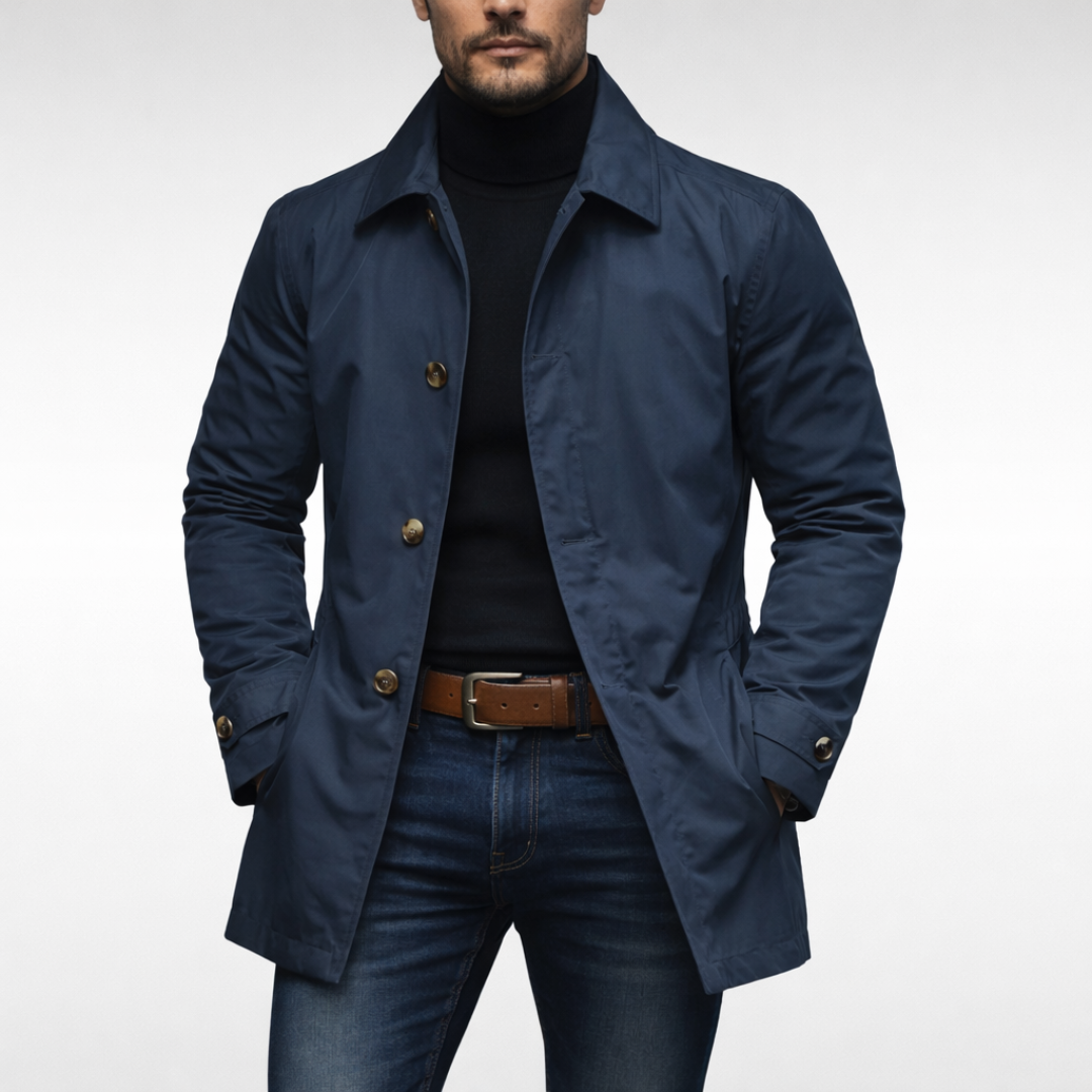Men's durable all-season commuter jacket. Weatherproof & windbreaker design for daily protection.